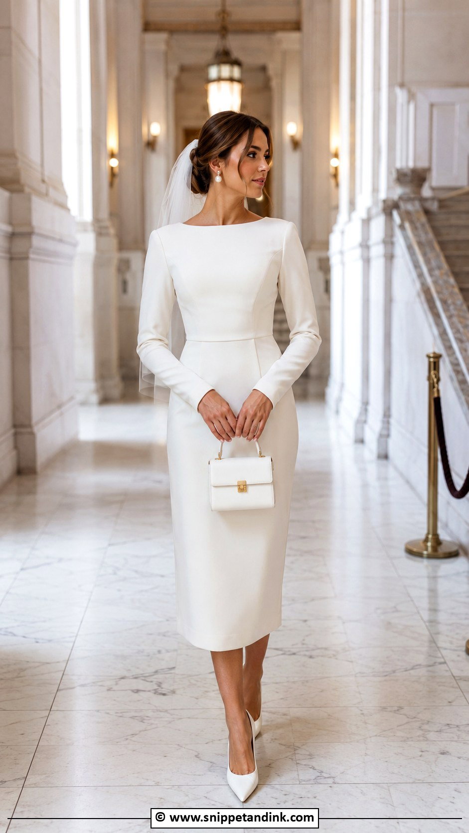 Courthouse Wedding Dress With Sleeves - Snippet and Ink - 35 Wedding Dress with Sleeves