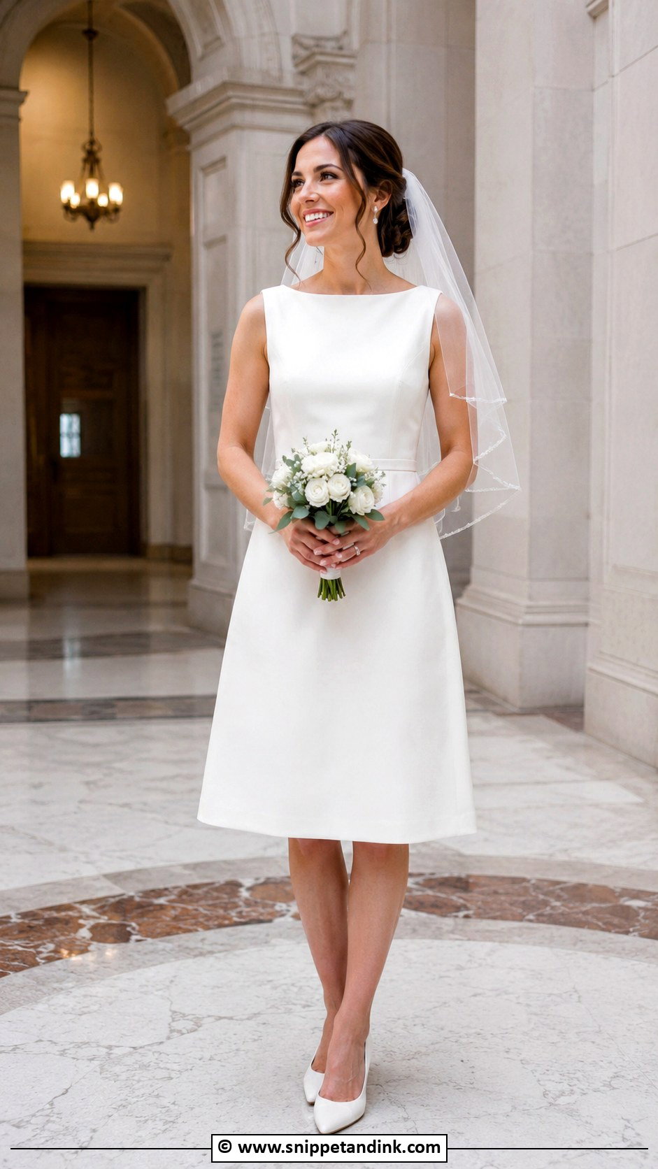 Courthouse Wedding Dress With Veil - Snippet and Ink - 30 Courthouse Wedding Dress Civil Ceremony Ideas