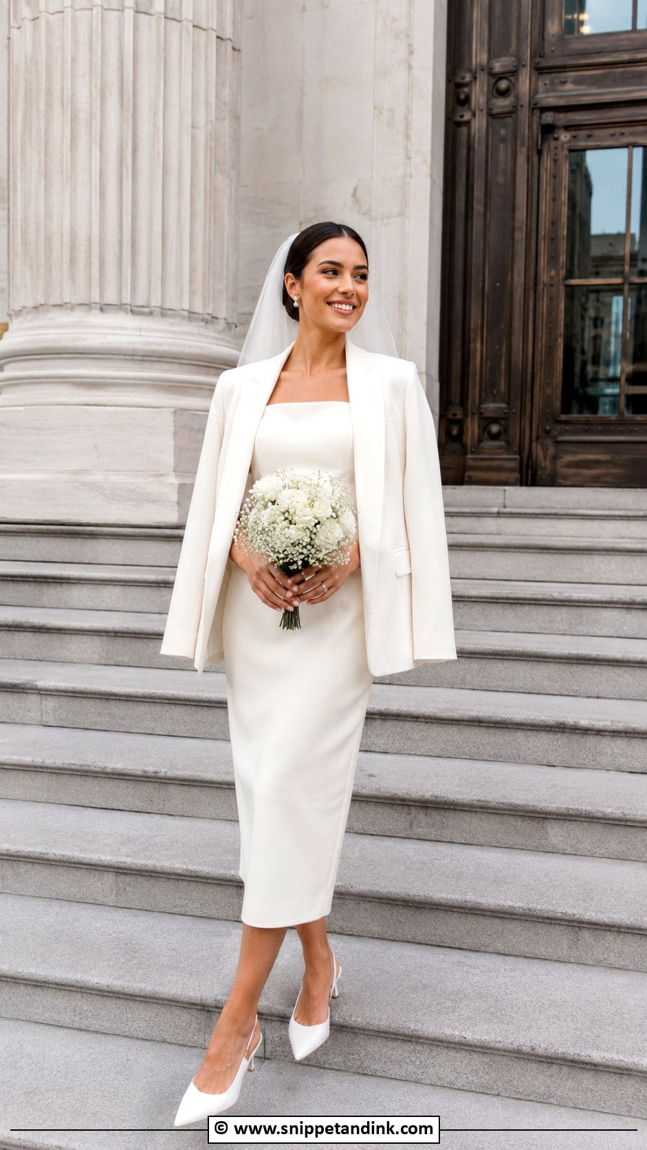 Courthouse Wedding Gown - Snippet and Ink - 35 Wedding Gown Ideas