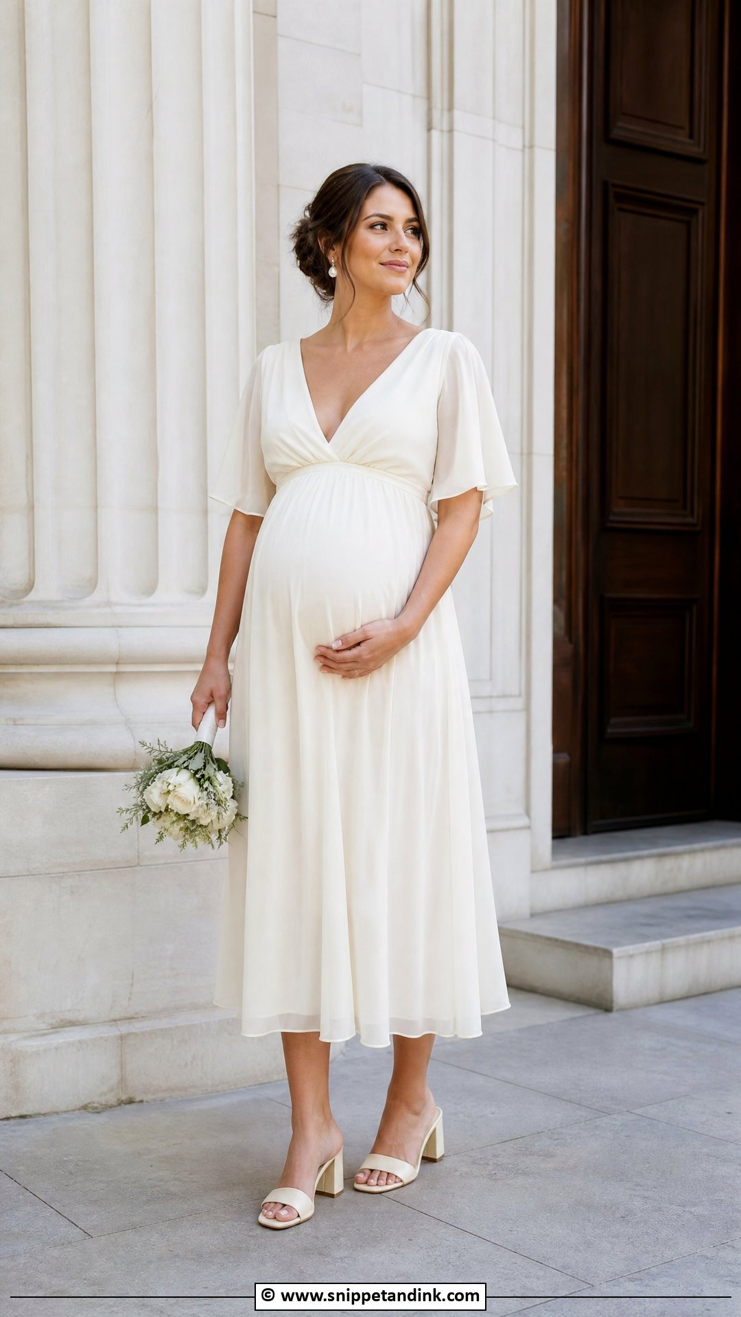 Courthouse Wedding Maternity Dress - Snippet and Ink - 35 Courthouse Wedding Dress Ideas
