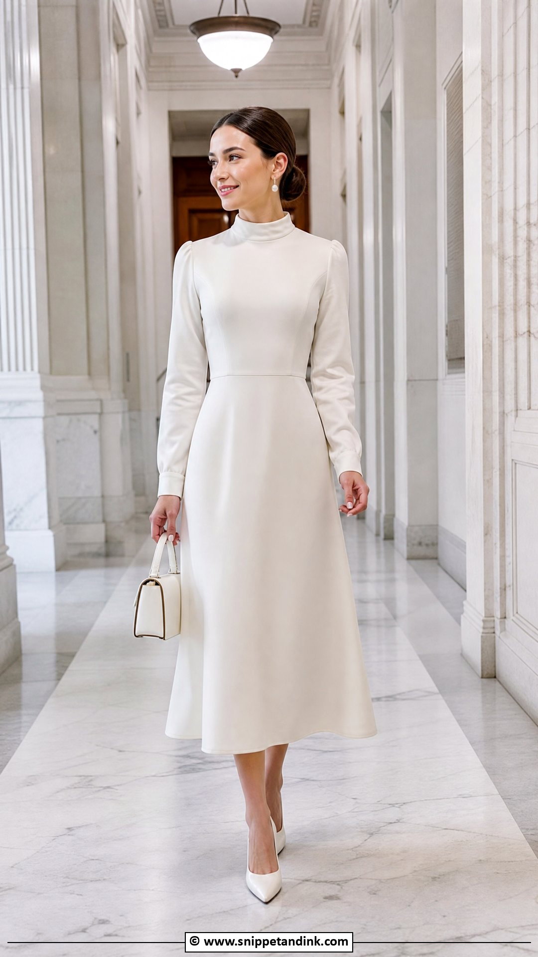 Courthouse Wedding Modest Dress - Snippet and Ink - 35 Courthouse Wedding Dress Ideas