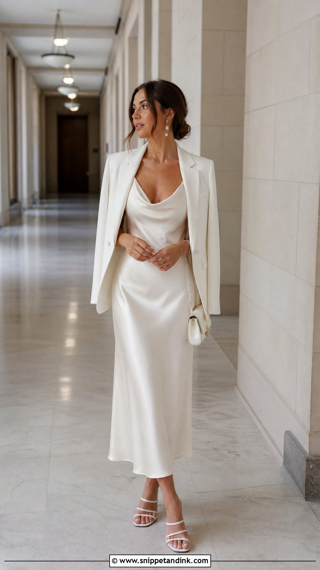 Courthouse Wedding Slip Dress - Snippet and Ink - 25 Courthouse Wedding Attire Ideas