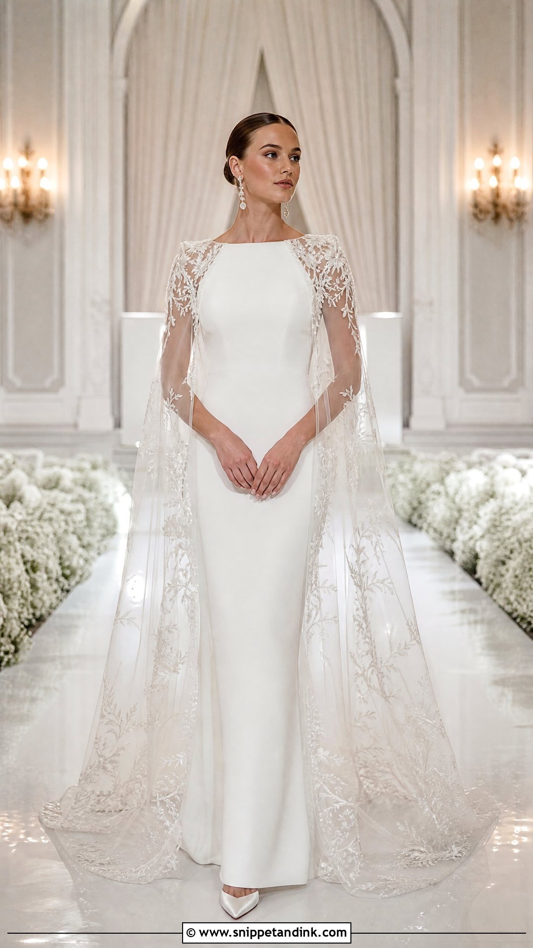 Couture Cape Wedding Dress - Snippet and Ink - 25 Couture Wedding Dress Ideas