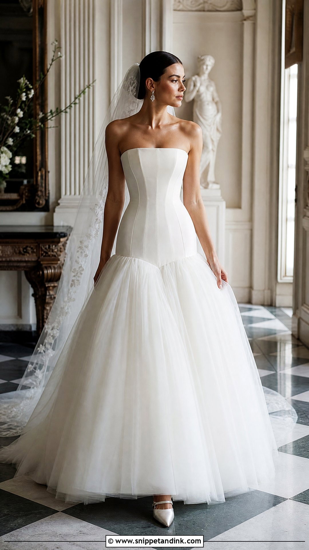 Couture Drop Waist Wedding Dress - Snippet and Ink - 25 Couture Wedding Dress Ideas