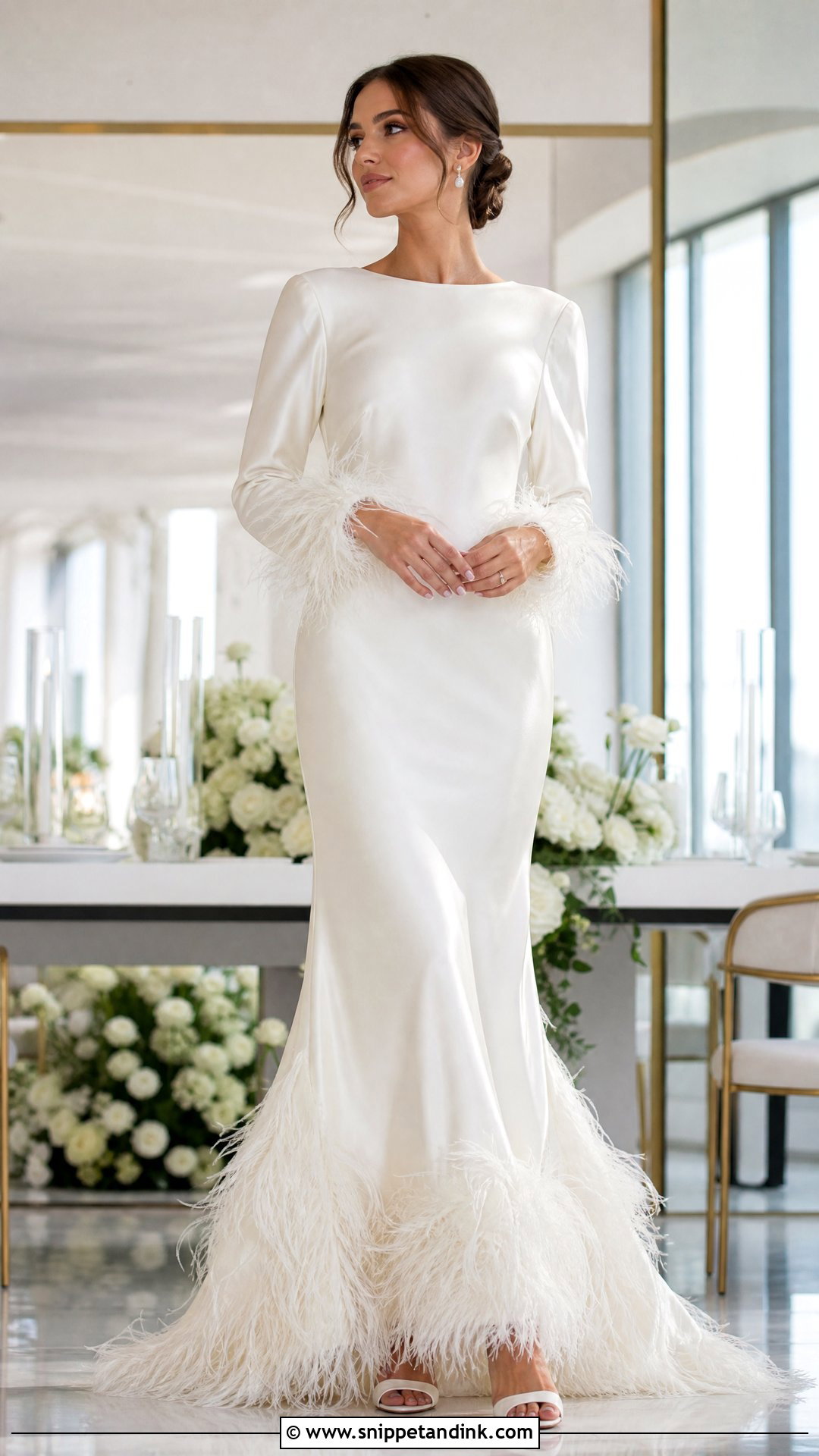 Couture Feather Wedding Dress - Snippet and Ink - 25 Couture Wedding Dress Ideas
