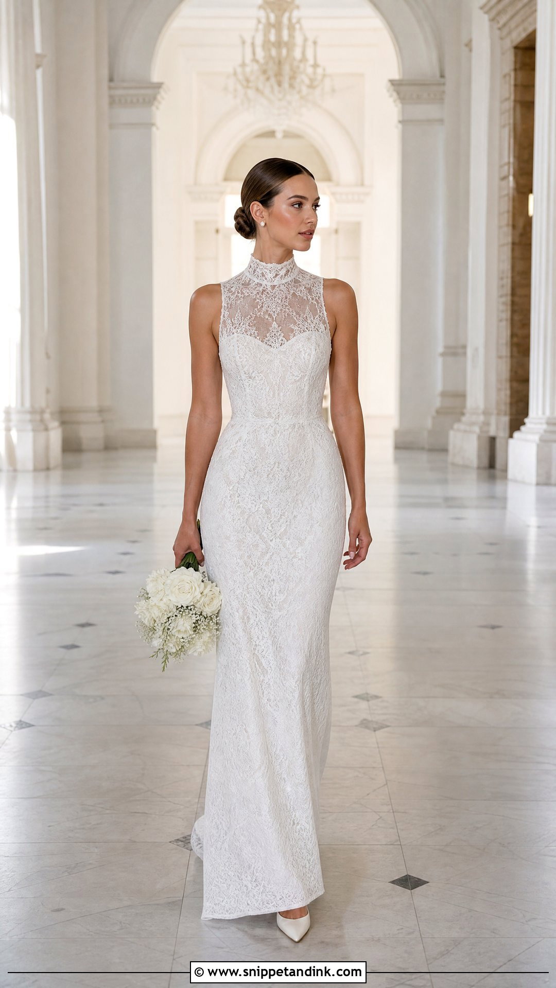 Couture High Neck Wedding Dress - Snippet and Ink - 25 Couture Wedding Dress Ideas