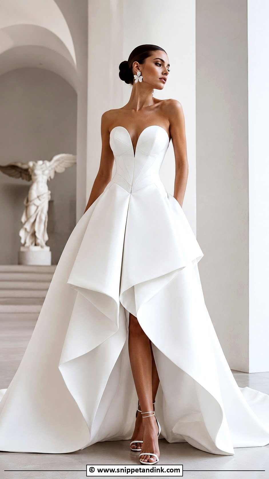 Couture Wedding Dress With Architectural Skirt - Snippet and Ink - 30 Extravagant Wedding Dresses