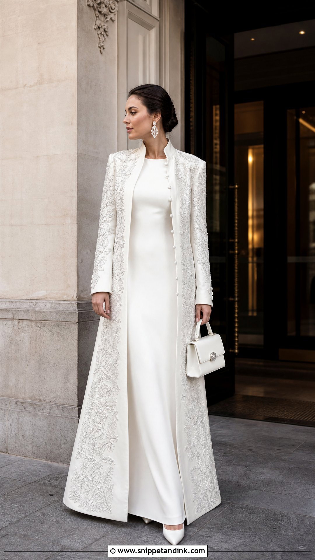 Couture Wedding Dress With Matching Bridal Coat - Snippet and Ink - 20 Most Expensive Wedding Dress Ideas
