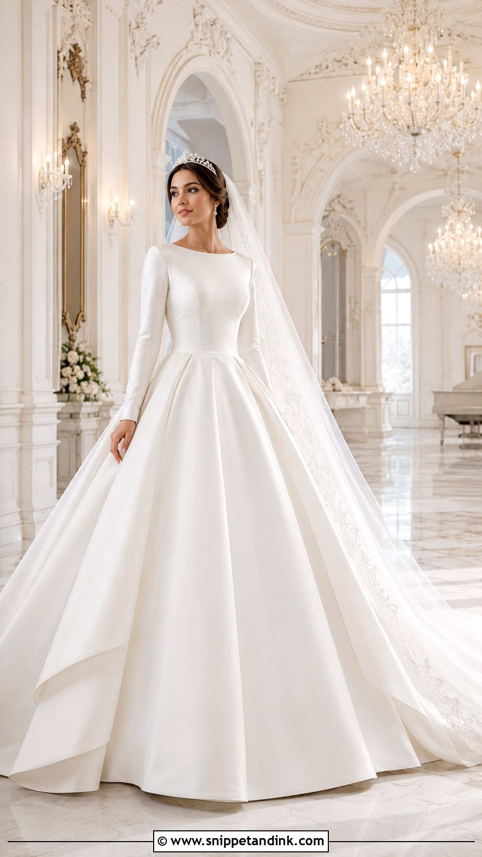Covered Back Princess Wedding Dress - Snippet and Ink - 20 Full Coverage Wedding Dress Ideas