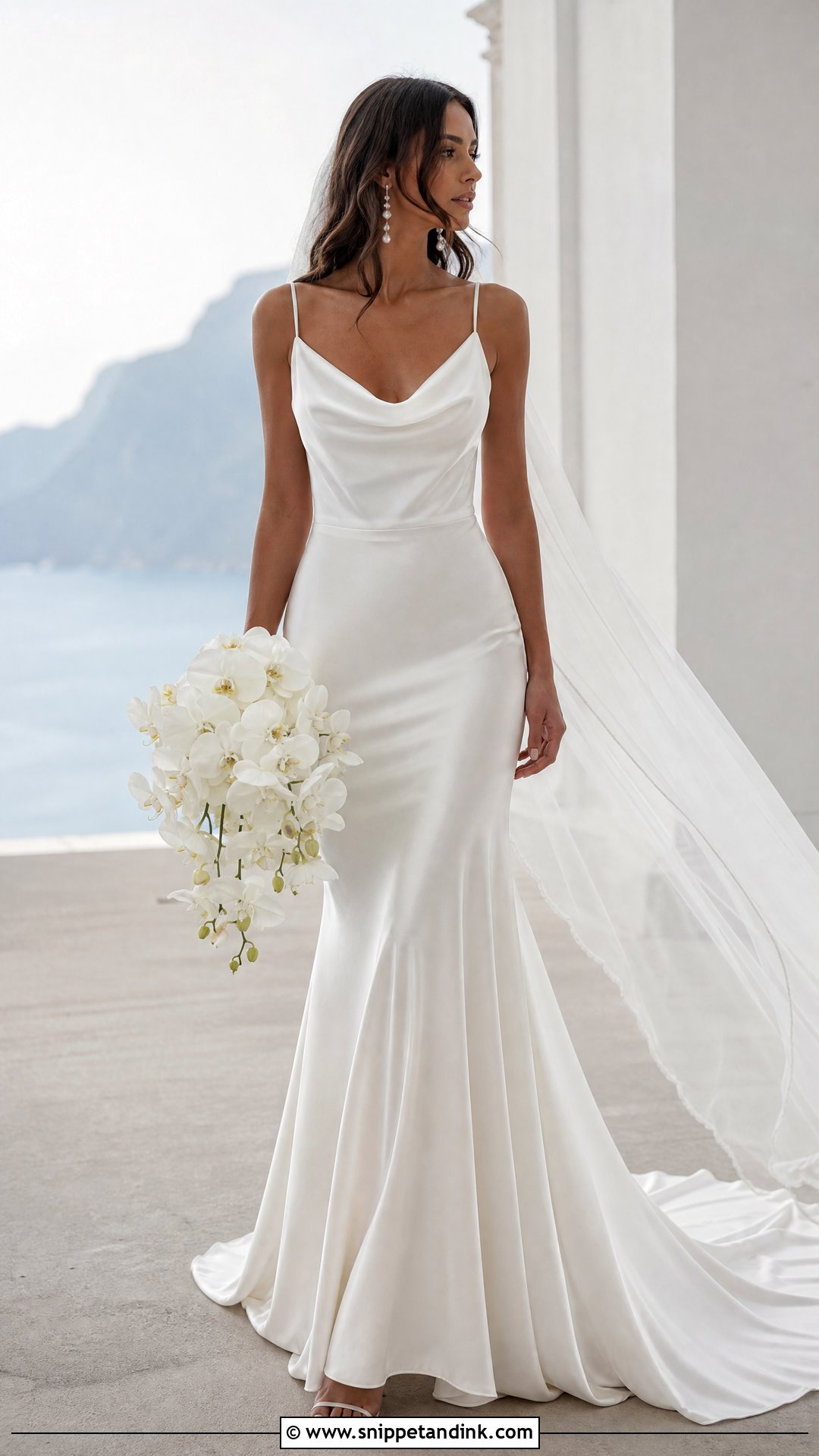 Cowl Neck Mermaid Wedding Dress - Snippet and Ink - 25 Simple Mermaid Wedding Dress Ideas