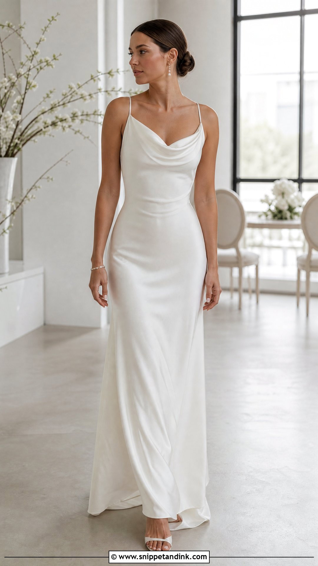 Cowl Neck Wedding Dress - Snippet and Ink - 20 Wedding Dresses Neckline