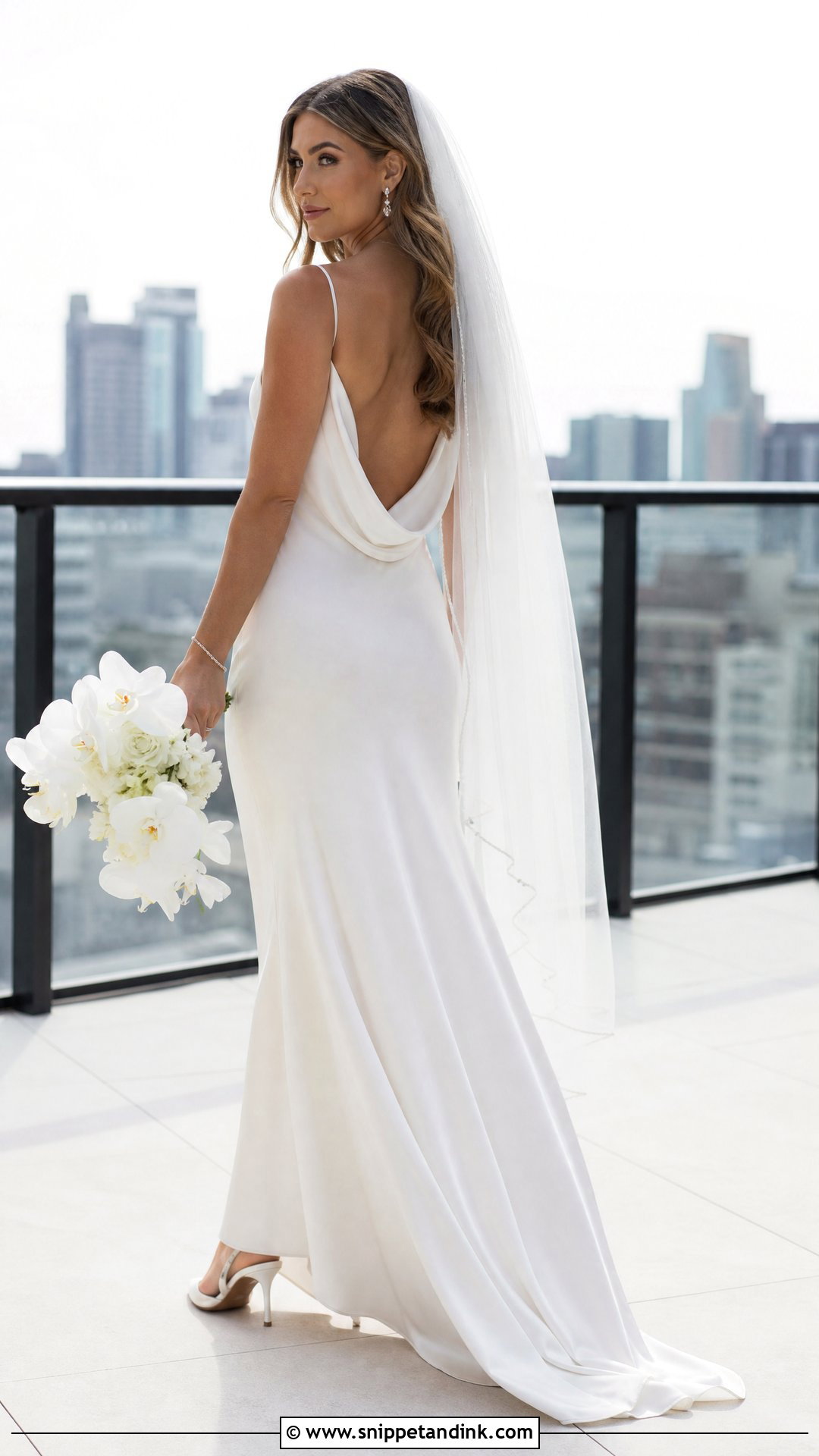 Cowl Neck Wedding Dress - Snippet and Ink - 20 Sleek Modern Wedding Dress Ideas
