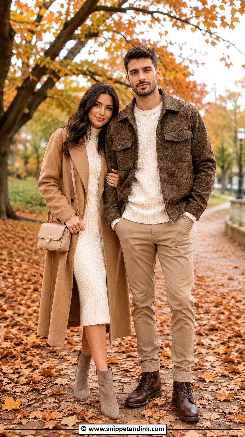 Cozy Fall Couples Photoshoot Outfit - Snippet and Ink - 30 Couples Photoshoot Outfits