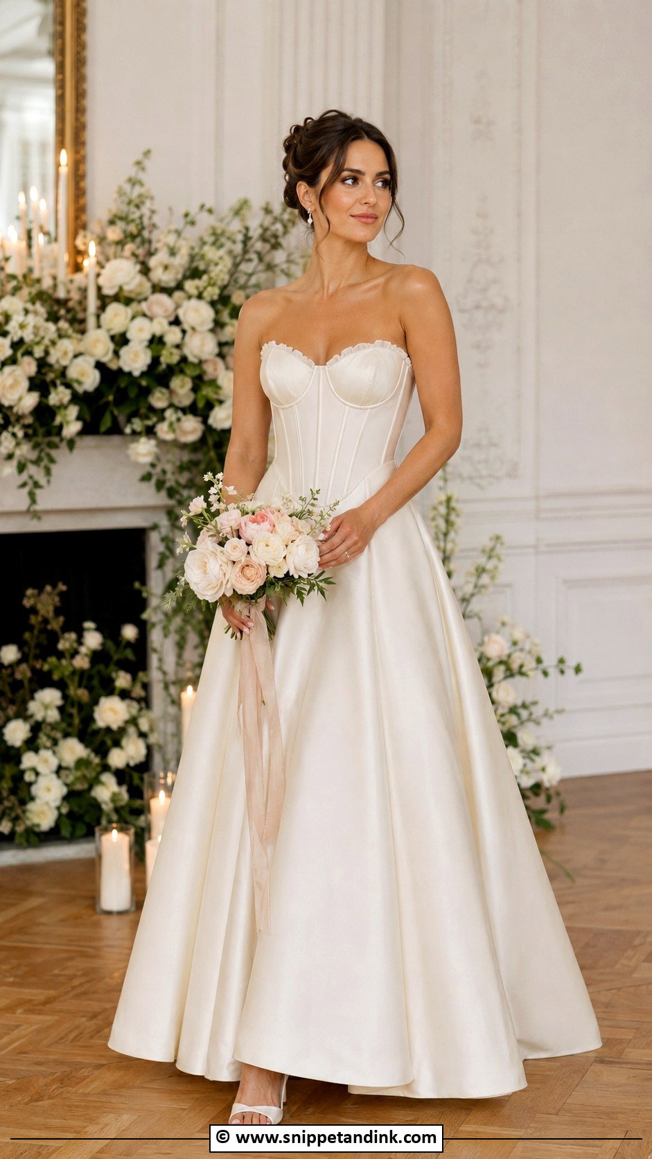 Cream Corset Wedding Dress - Snippet and Ink - 30 Cream Wedding Dress Ideas