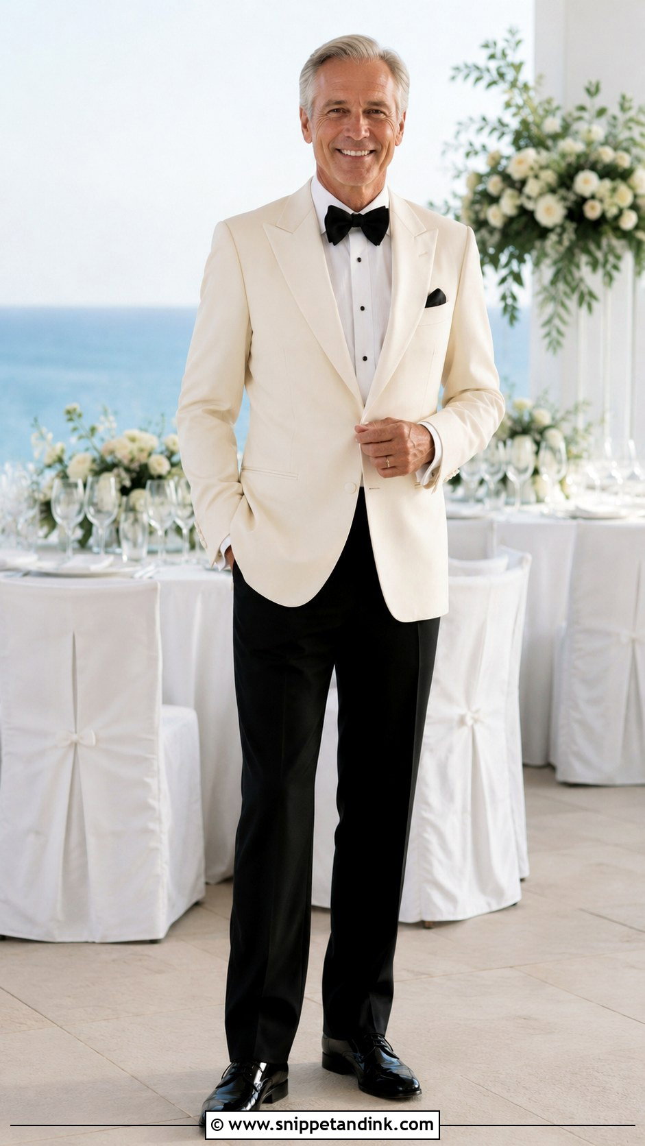 Cream Dinner Jacket Suit - Snippet and Ink - 25 Father of the Bride Suit Ideas