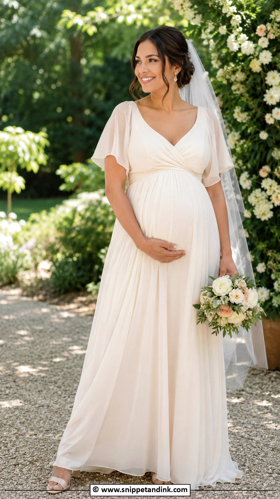 Cream Maternity Wedding Dress - Snippet and Ink - 30 Cream Wedding Dress Ideas