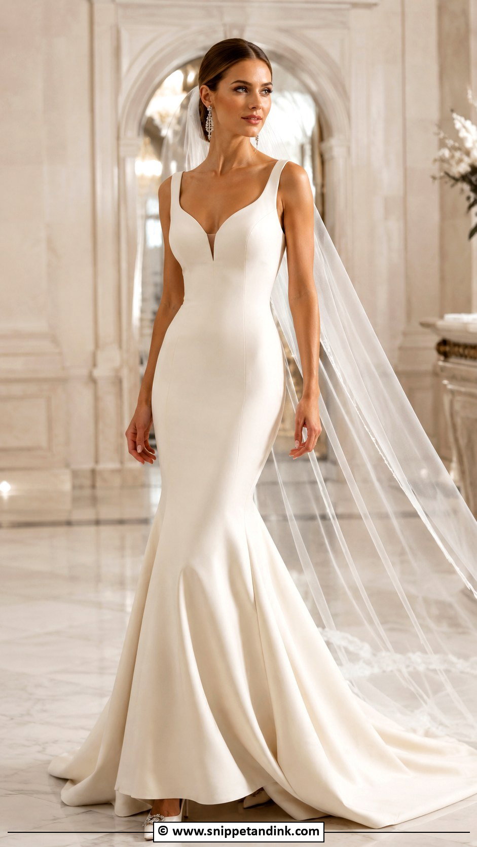 Cream Mermaid Wedding Dress - Snippet and Ink - 30 Cream Wedding Dress Ideas