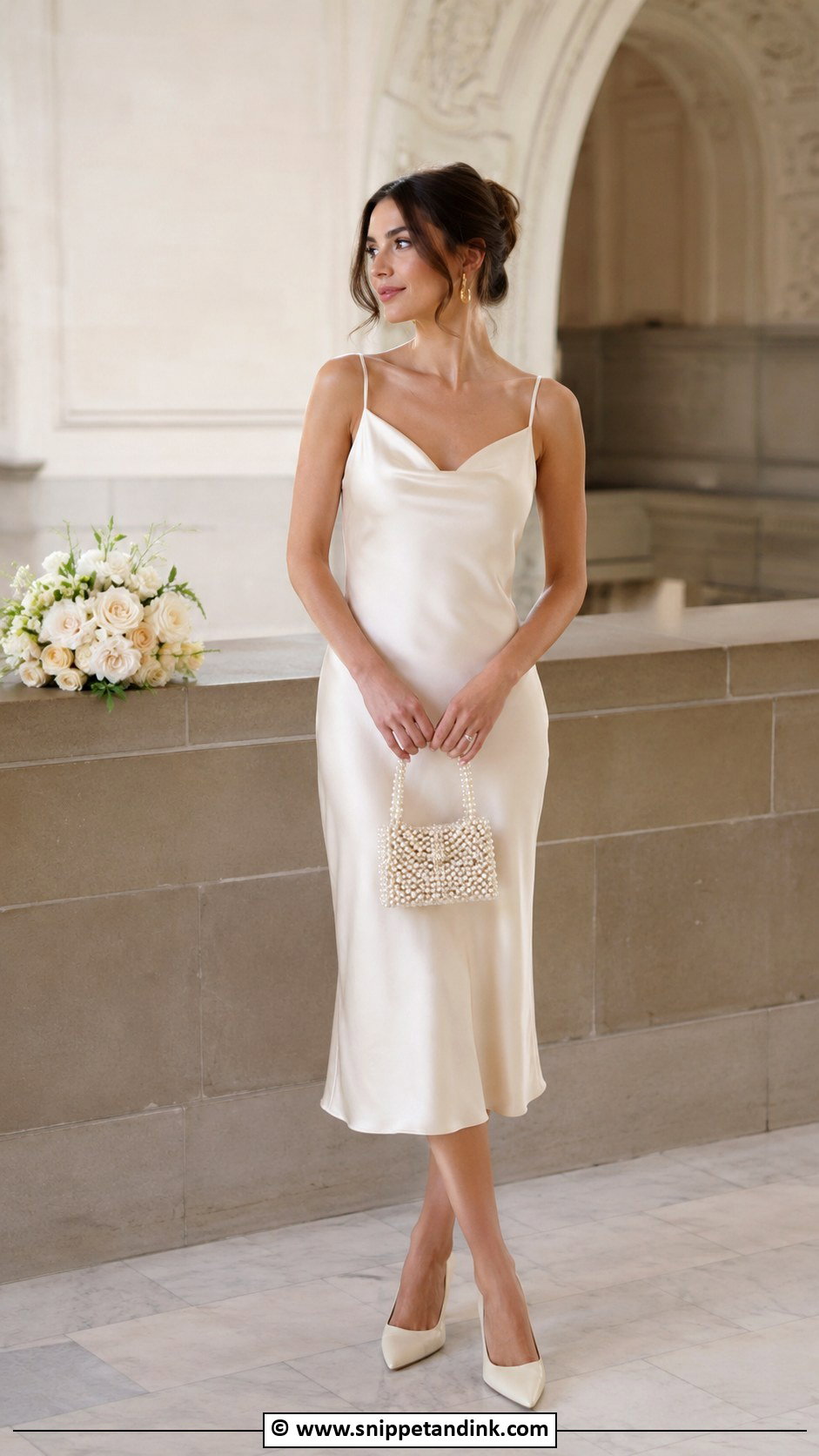 Cream Satin Civil Wedding Dress - Snippet and Ink - 30 Classy Civil Wedding Dresses