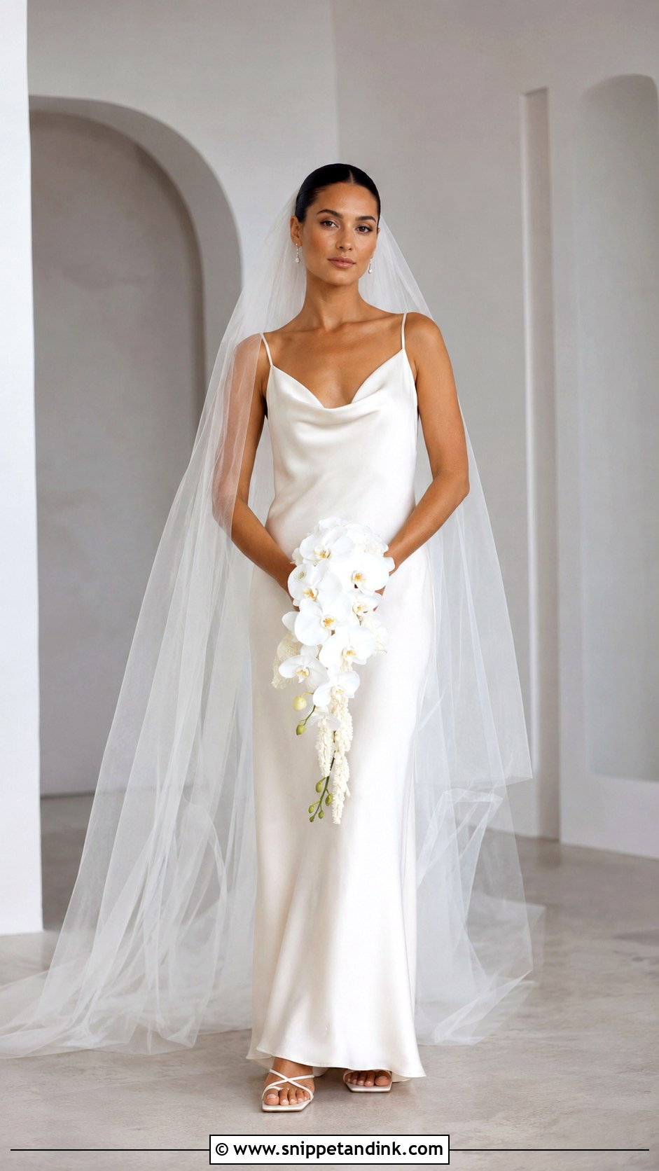 Cream Silk Slip Wedding Dress - Snippet and Ink - 20 Cream Color Wedding Dress Ideas