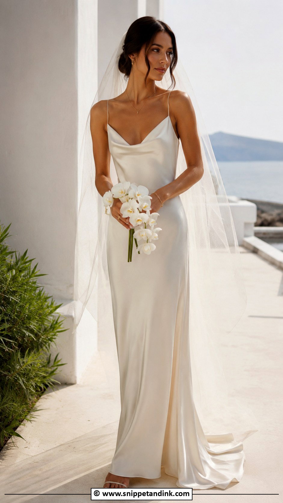 Cream Slip Wedding Dress - Snippet and Ink - 30 Cream Wedding Dress Ideas