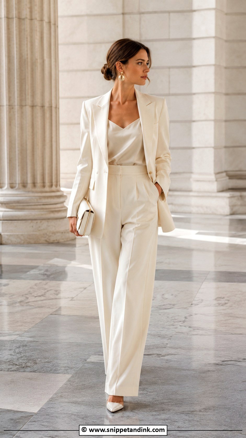 Cream Suit Second Wedding Outfit - Snippet and Ink - 30 Second Wedding Dress Ideas