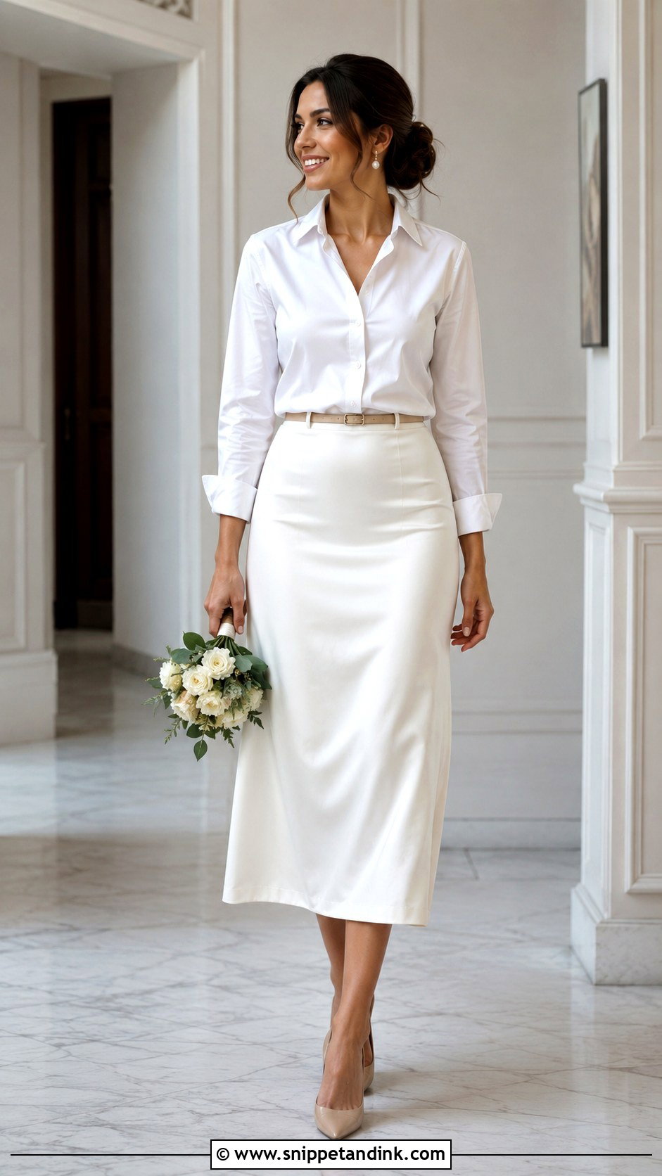 Cream Wrap Dress Court Wedding Outfit - Snippet and Ink - 25 Court Wedding Outfit the Bride Nigeria Ideas