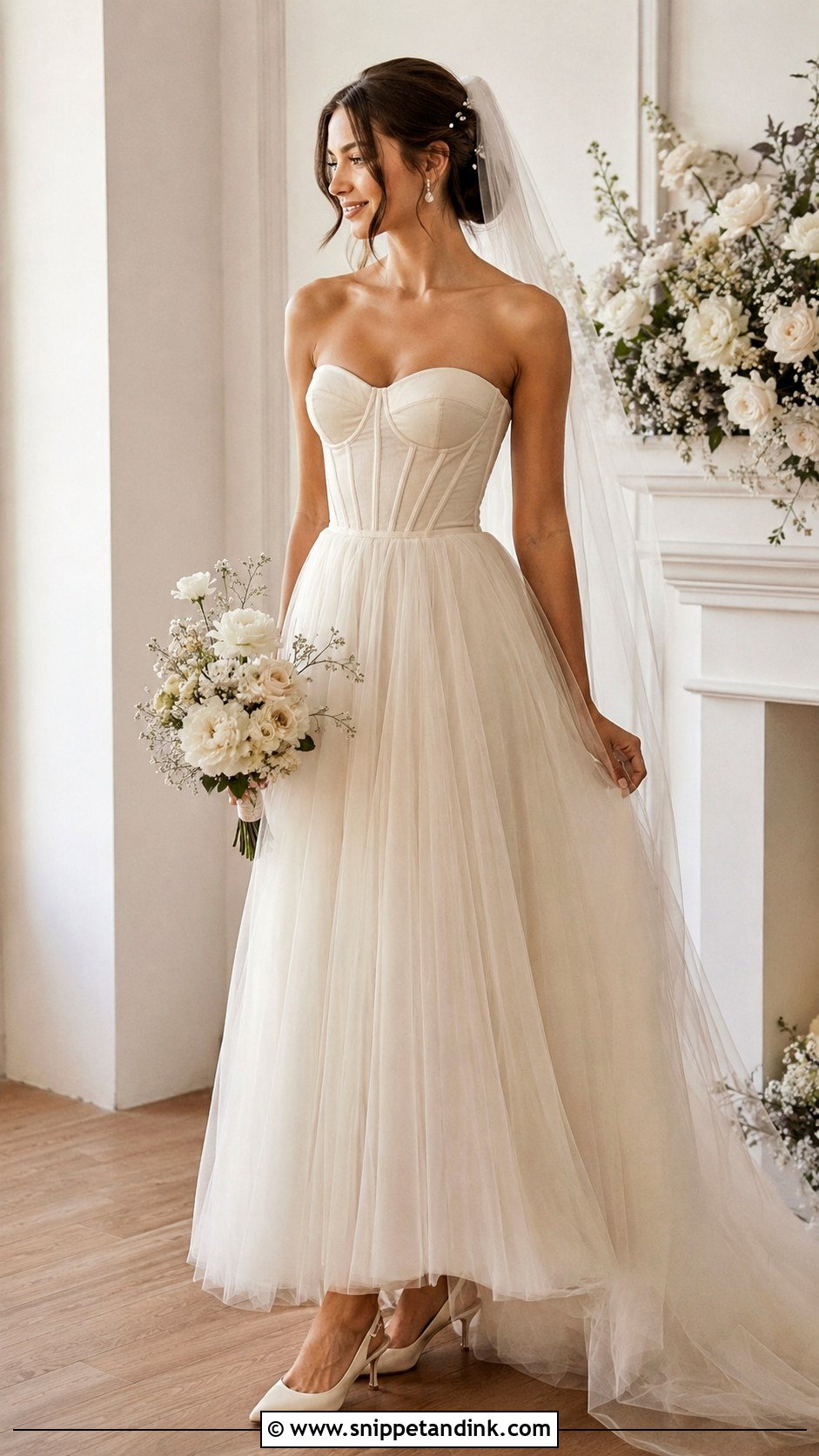 Creme Corset Wedding Dress - Snippet and Ink - 20 Creme Wedding Dress Ideas