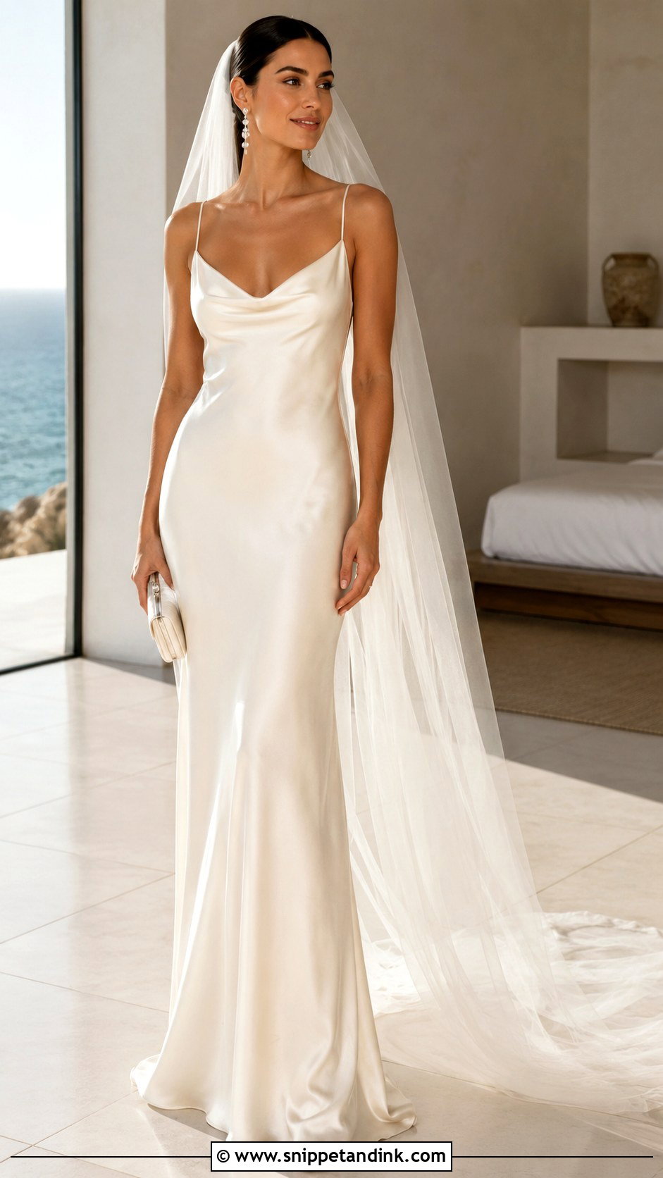 Creme Silk Slip Wedding Dress - Snippet and Ink - 20 Creme Wedding Dress Ideas