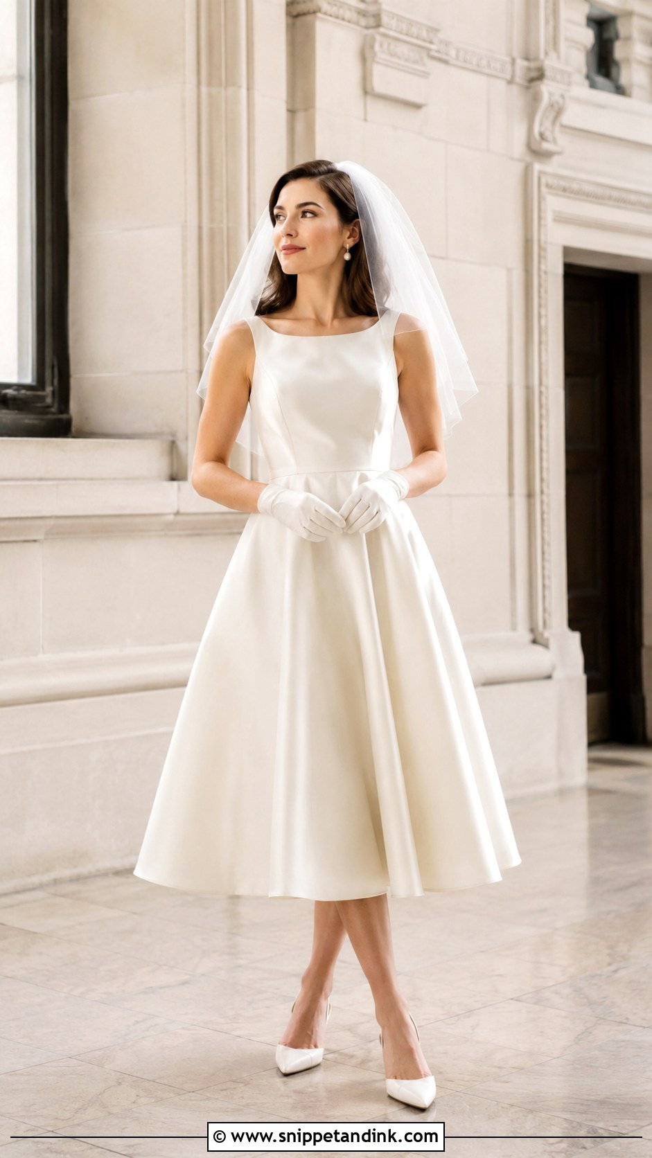 Creme Tea Length Wedding Dress - Snippet and Ink - 20 Creme Wedding Dress Ideas