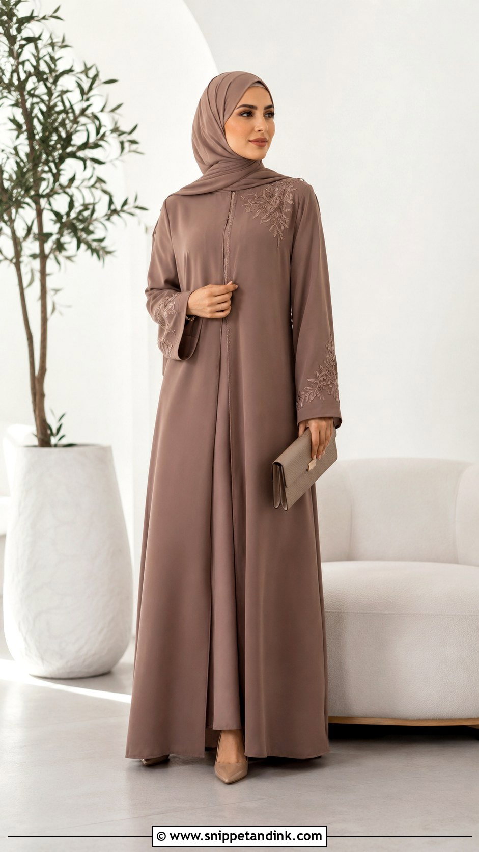 Crepe Abaya - Snippet and Ink - 30 Wedding Abaya Ideas