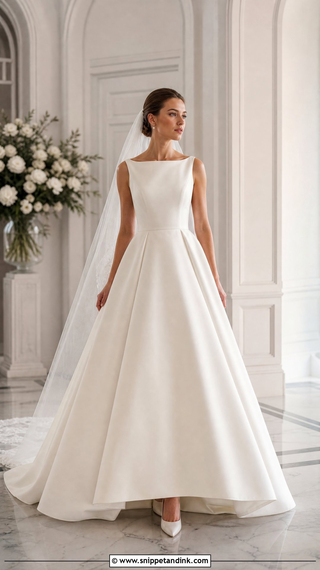 Crepe Ball Gown Wedding Dress - Snippet and Ink - 25 Crepe Wedding Dress Ideas