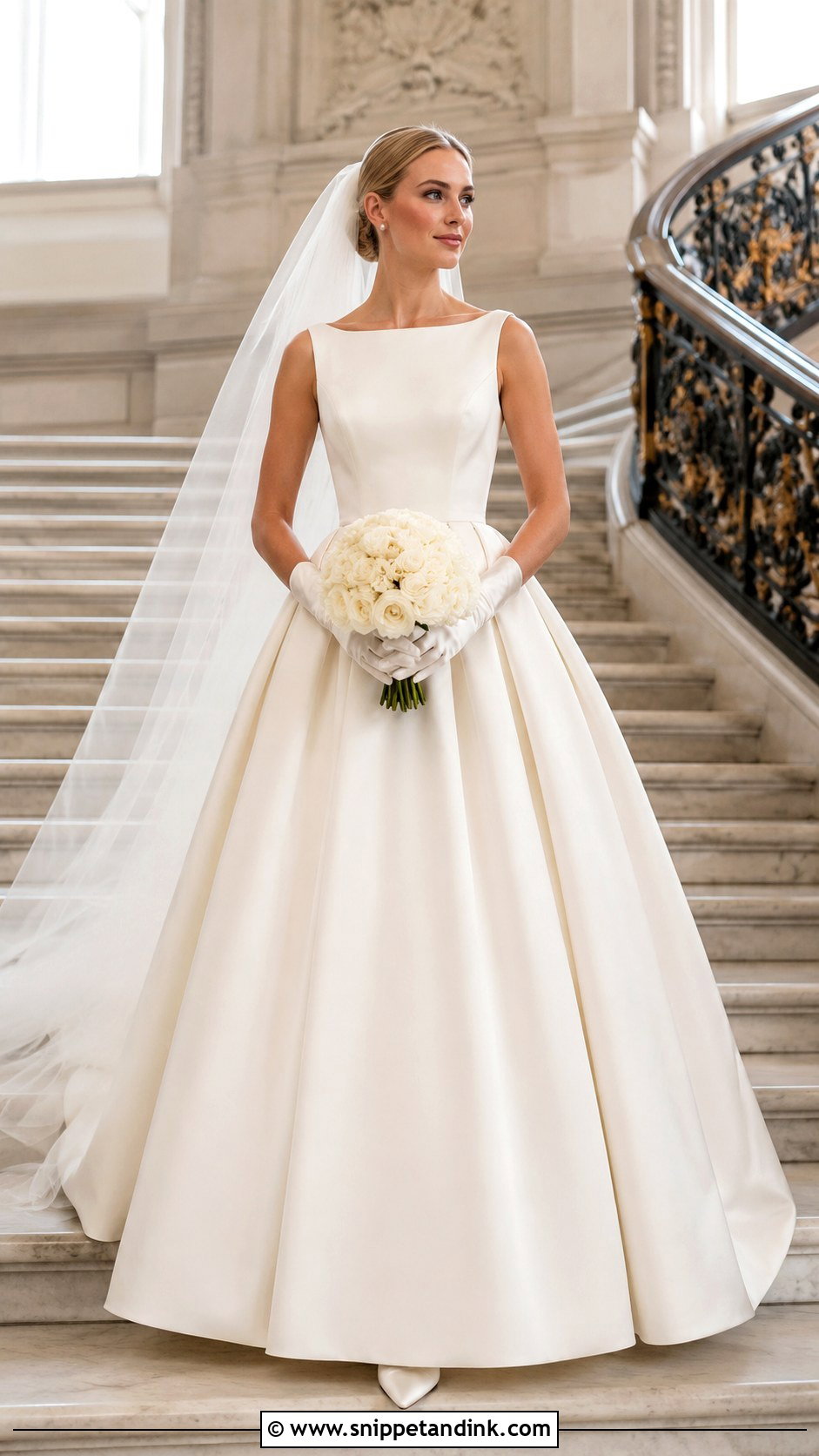 Crepe Ball Gown - Snippet and Ink - 20 Crepe Gown Styles for Wedding