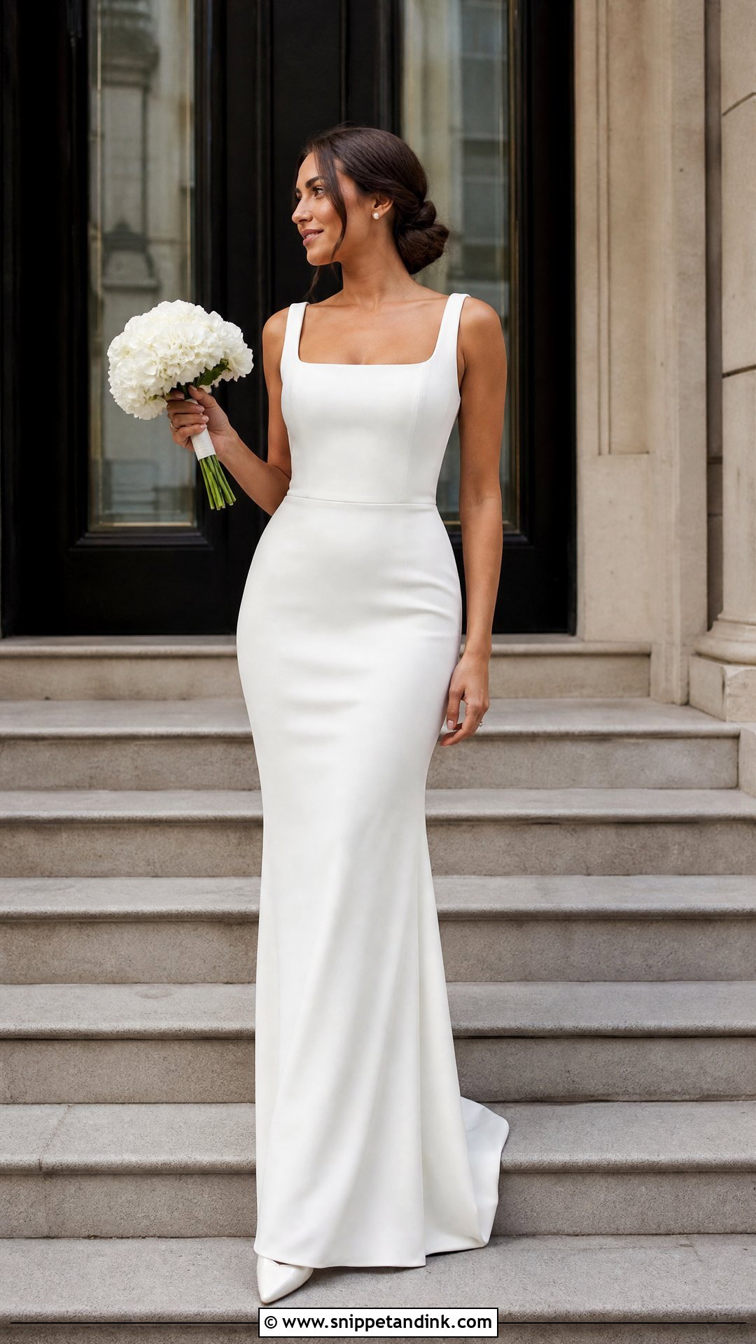 Crepe Bodycon Wedding Dress - Snippet and Ink - 25 Bodycon Wedding Dress Ideas