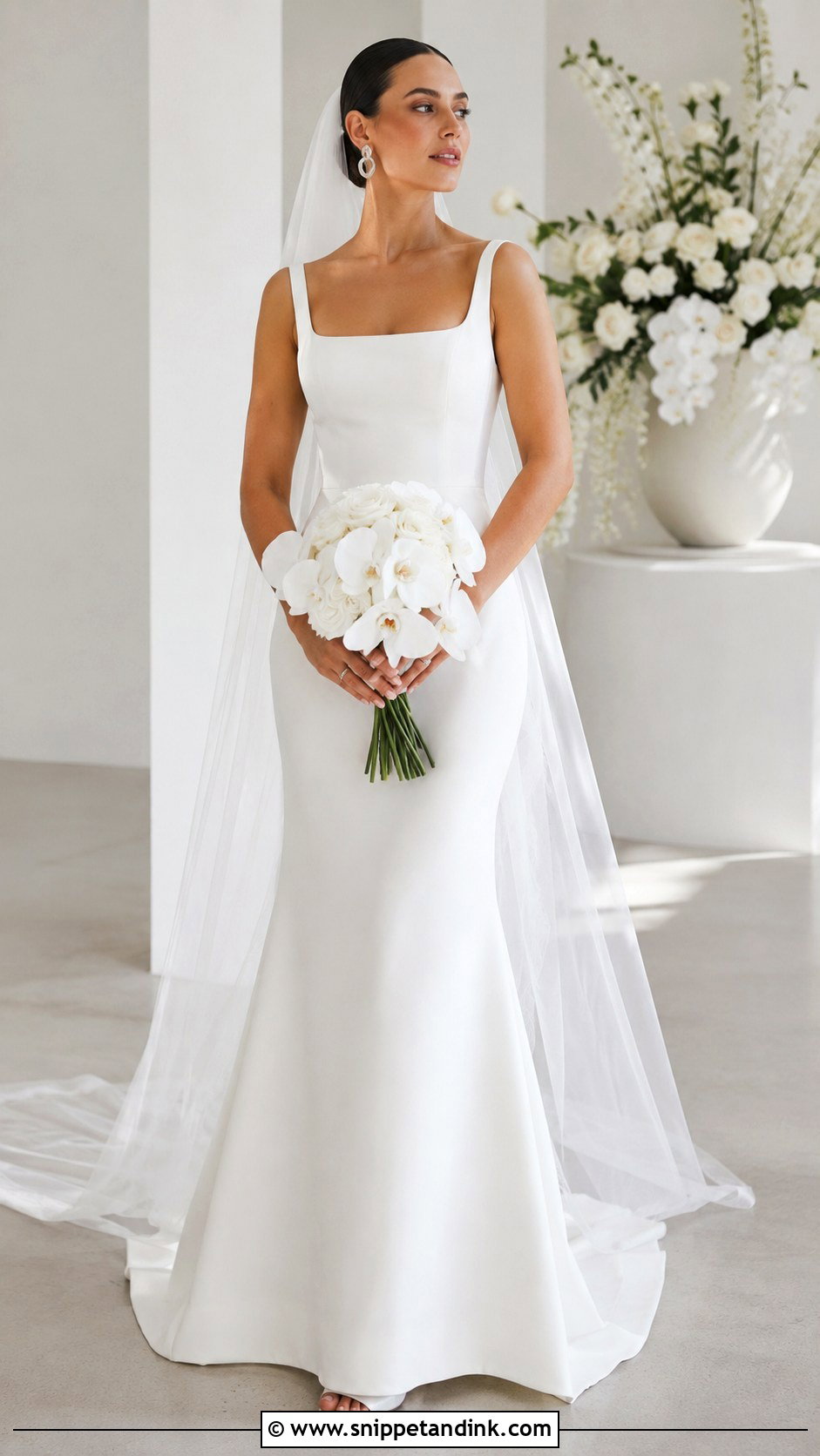 Crepe Bridal Dress - Snippet and Ink - 25 Elegant Bridal Dress Ideas