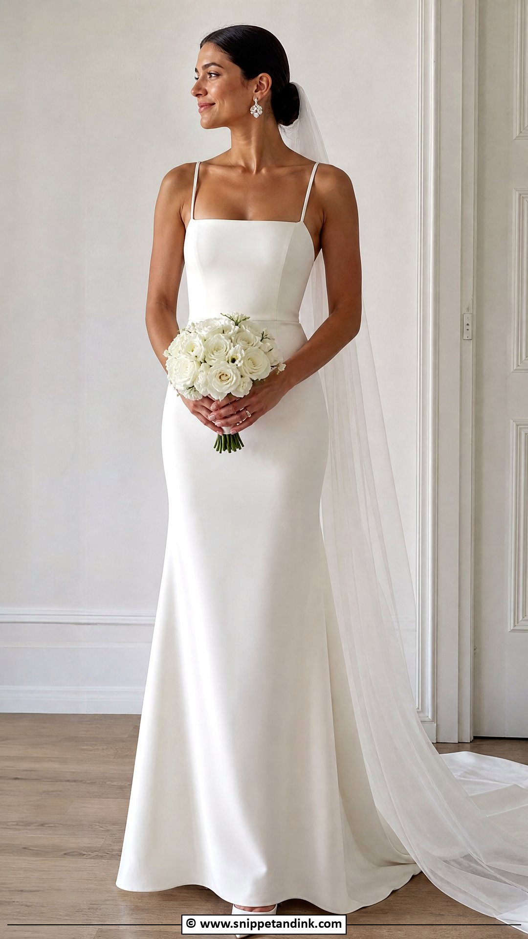 Crepe Bride Dress - Snippet and Ink - 35 Bride Dress Ideas