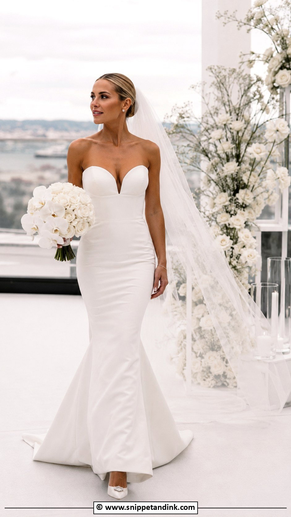 Crepe Mermaid Wedding Dress - Snippet and Ink - 30 Luxury Wedding Dress Ideas