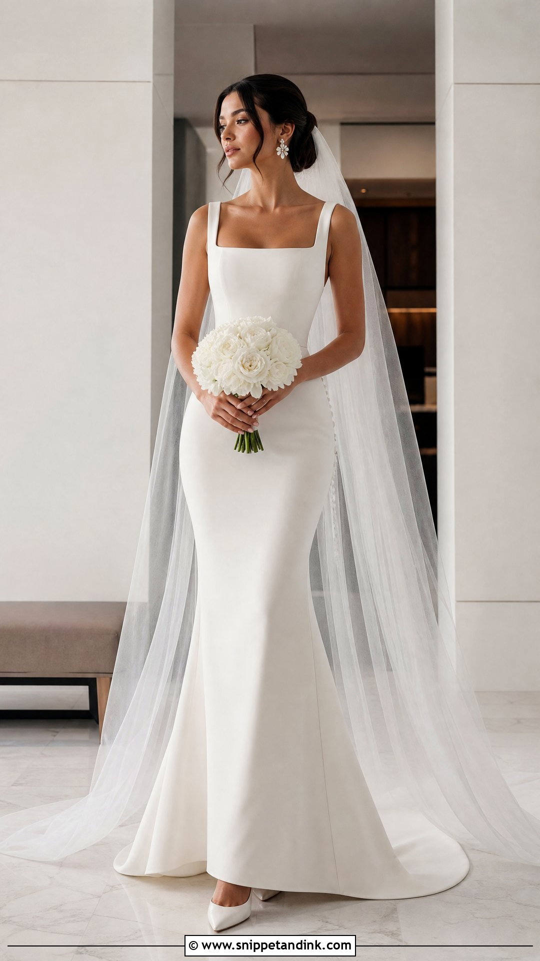 Crepe Mermaid Wedding Dress - Snippet and Ink - 20 Dreamy Wedding Dress Mermaid Ideas
