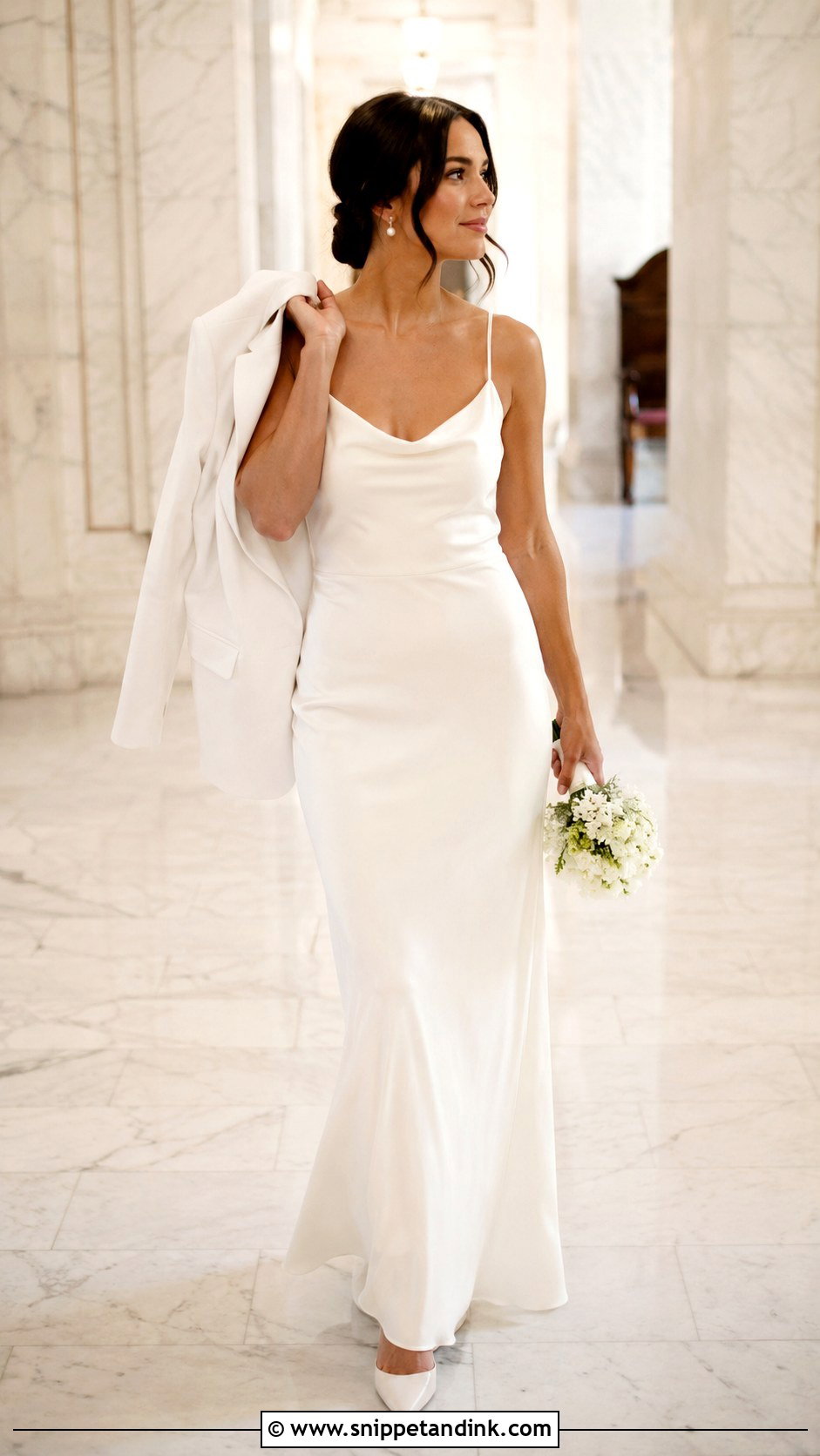 Crepe Slip Wedding Dress - Snippet and Ink - 25 Slip Wedding Dress Ideas