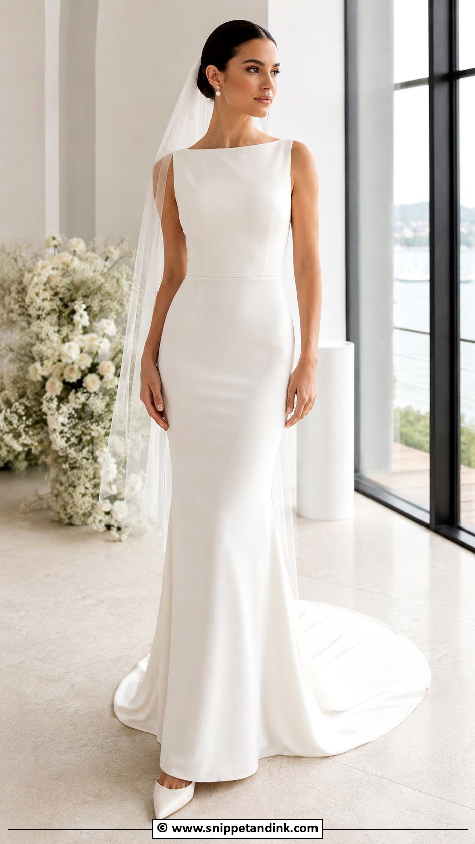 Crepe Wedding Dress - Snippet and Ink - 30 Stylish Wedding Dresses