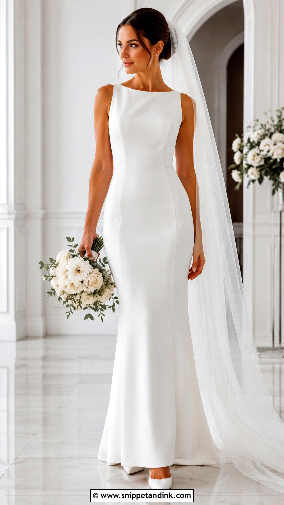 Crepe Wedding Dress - Snippet and Ink - 30 Best Wedding Dresses