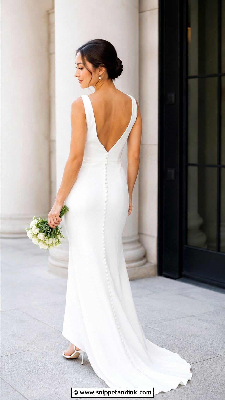 Crepe Wedding Dress For Short Brides - Snippet and Ink - 30 Wedding Dresses for Short Brides
