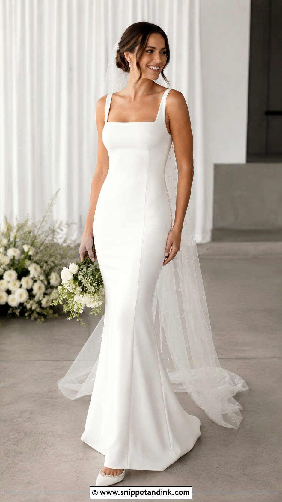 Crepe Wedding Dress With Straps - Snippet and Ink - 25 Wedding Dress with Straps Ideas