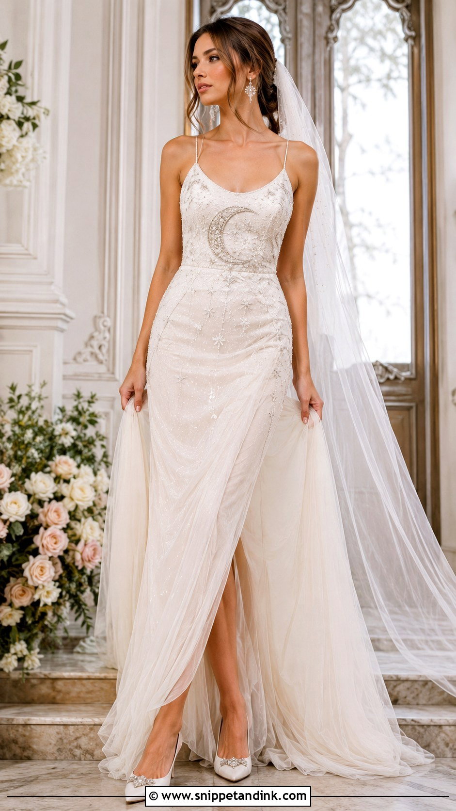 Crescent Moon Wedding Dress - Snippet and Ink - 25 Moon Wedding Dress Ideas