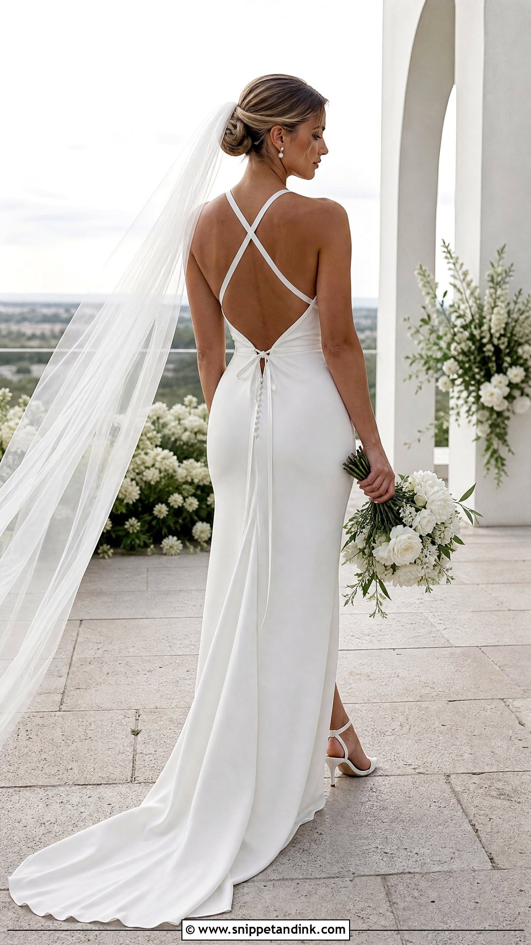 Crisscross Strap Back Wedding Dress - Snippet and Ink - 20 Wedding Dress Straps Ideas