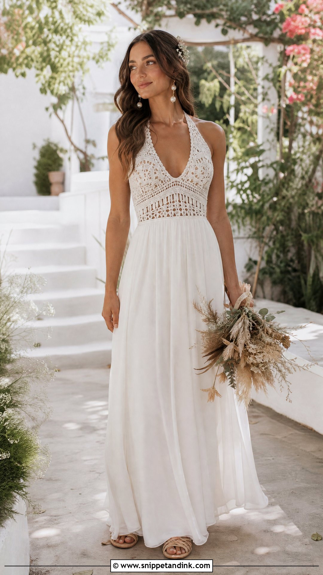 Crochet Bohemian Wedding Dress - Snippet and Ink - 20 Hippie Wedding Dress Bohemian Ideas