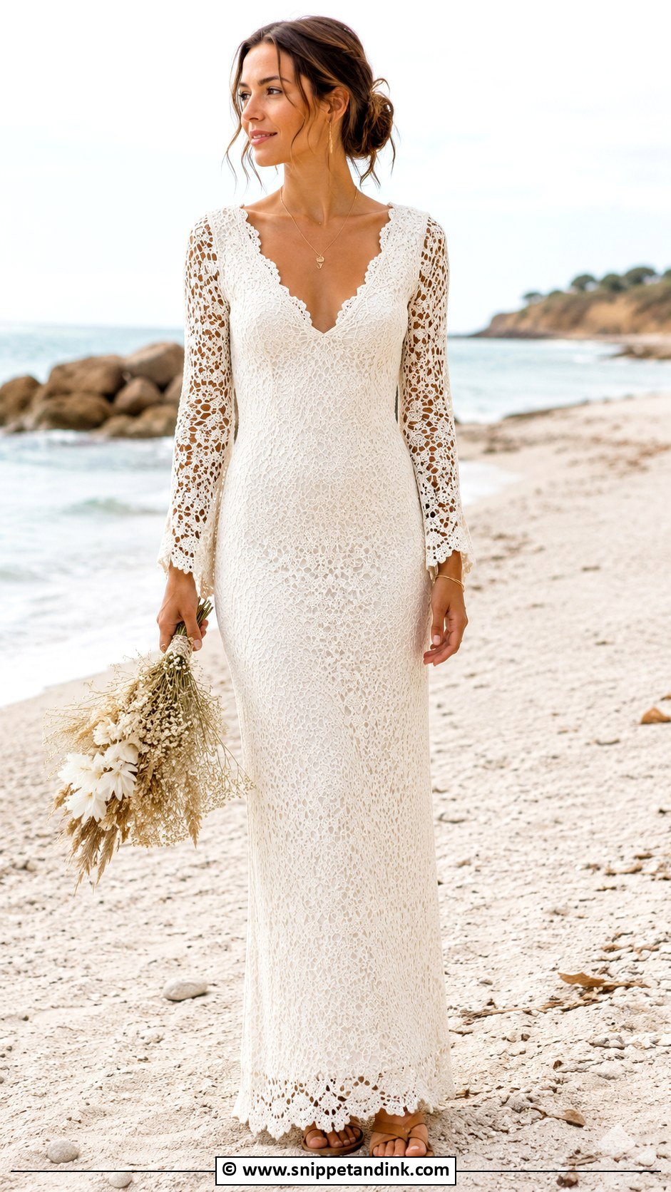 Crochet Boho Wedding Dress - Snippet and Ink - 30 Boho Wedding Dresses
