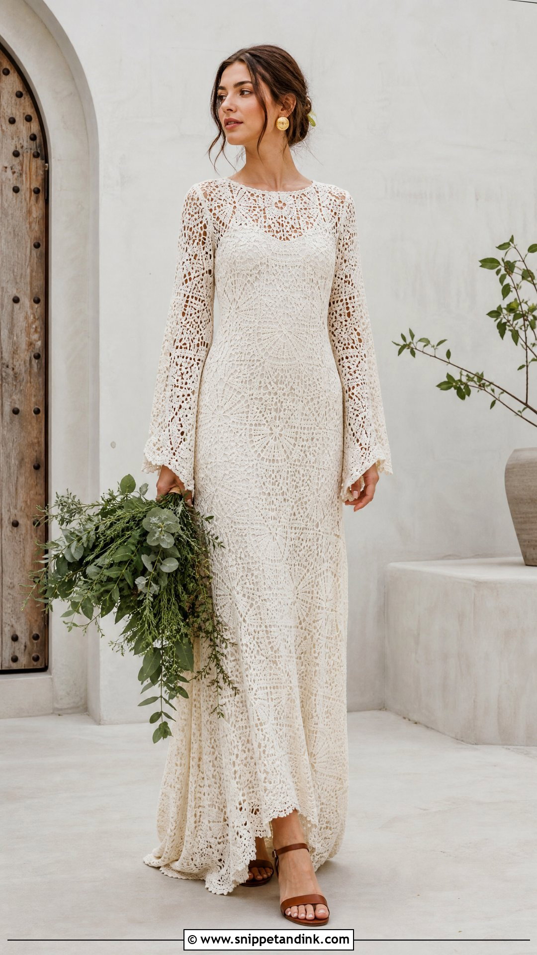 Crochet Lace Boho Vintage Wedding Dress - Snippet and Ink - 20 Unique Boho Vintage Wedding Dresses