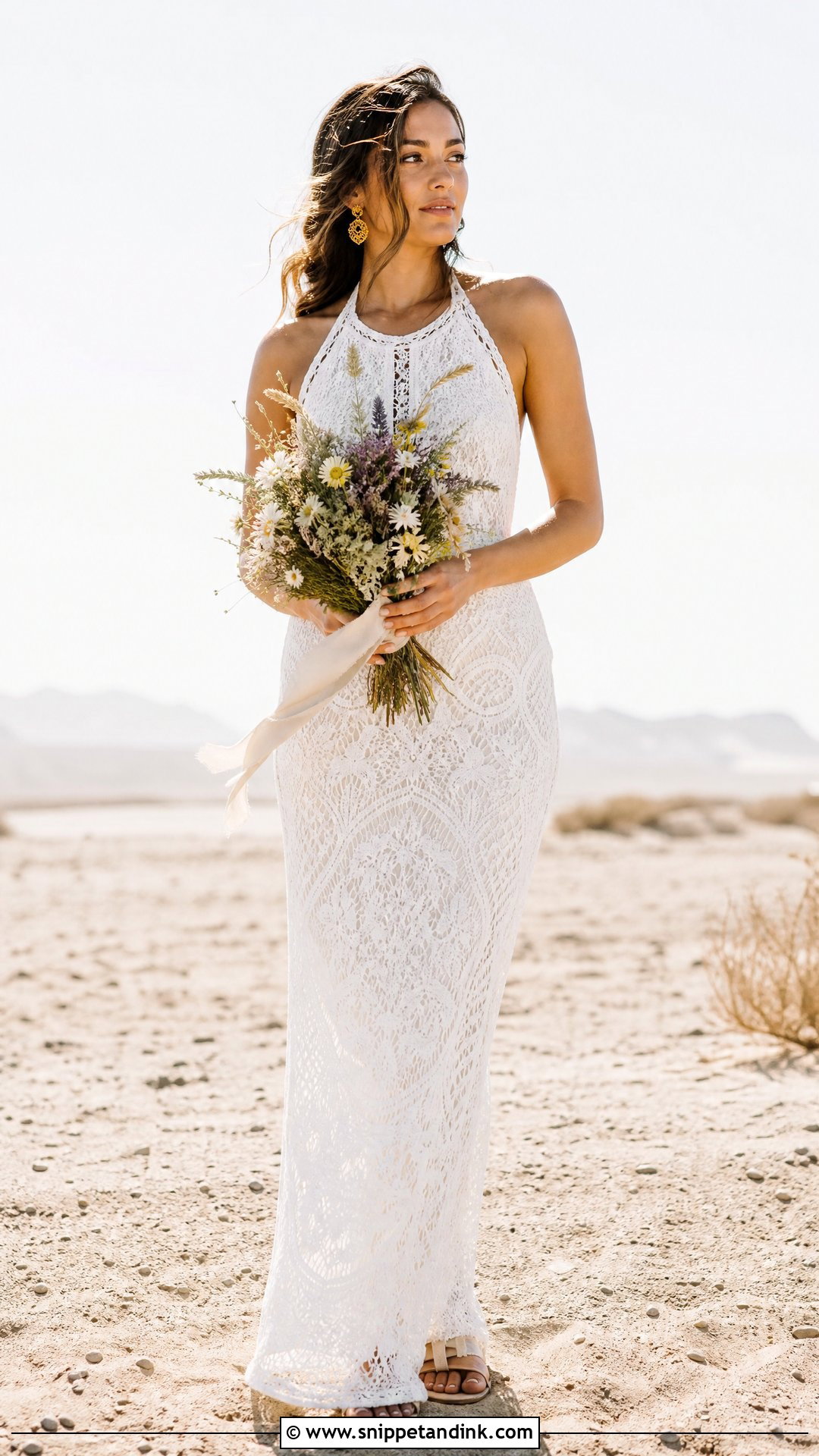 Crochet Lace Boho Wedding Dress - Snippet and Ink - 25 Boho Lace Wedding Dress Ideas