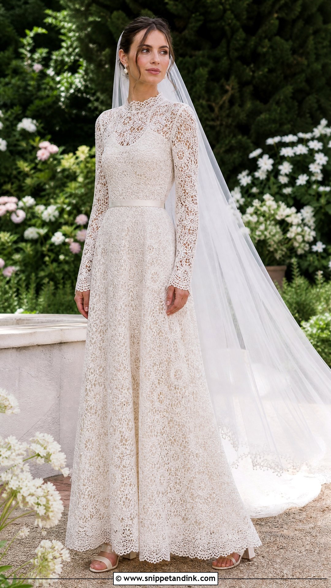 Crochet Lace Knitted Wedding Dress - Snippet and Ink - 25 Knitted Wedding Dress Ideas