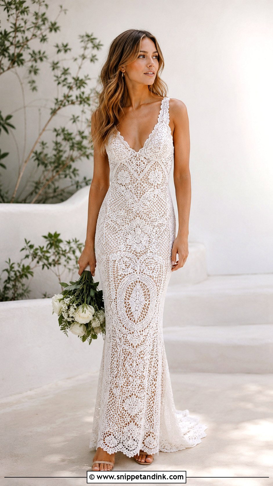 Crochet Lace Wedding Dress - Snippet and Ink - 25 Textured Wedding Dress Ideas